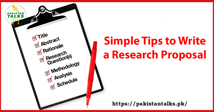 Simple Tips to Write a Research Proposal