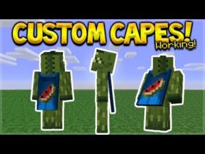 how to use custom capes in mcpe